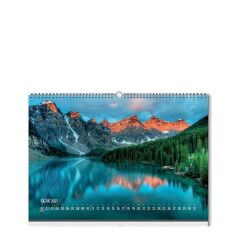 Gıpta 27x40 Spiralli Kuşe Duvar Takvimi