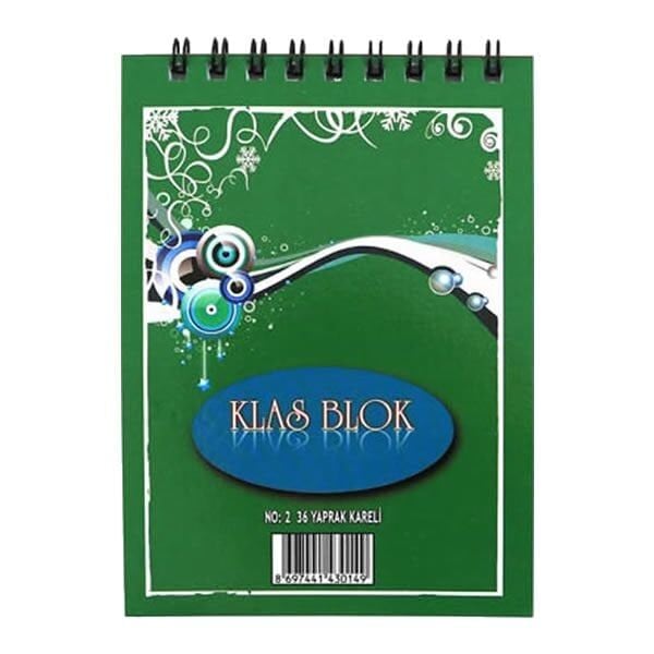 Klas No:2 36 Yaprak Bloknot
