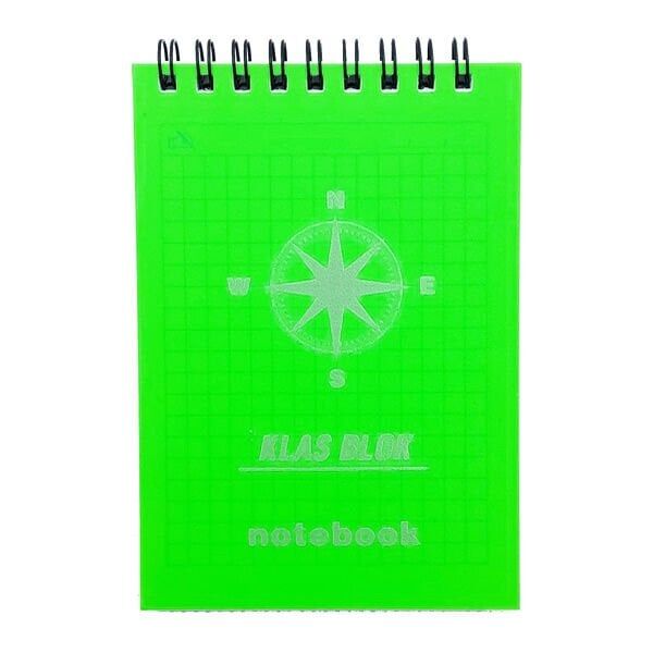 Klas 3218 60 Yaprak Kareli Plastik Kapaklı Defter