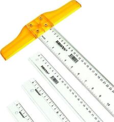 Brons BR-114 75 cm Oynar Başlıklı T Cetvel