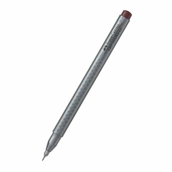 Faber-Castell 0,4 mm Grip Kahverengi Finepen Keçeli Kalem