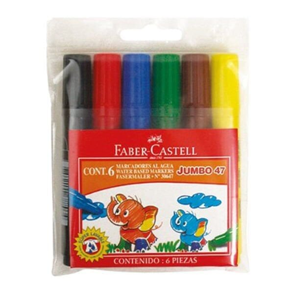 Faber Castell 6 lı Jumbo Markör Kalem
