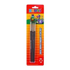 Brons BR-245 145 Serisi No: 6 - 8 - 10 3 Adet Suluboya Fırça Set