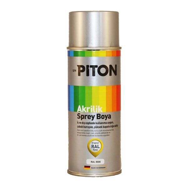 Piton 400 ml Gümüş Gri Akrilik Sprey Boya