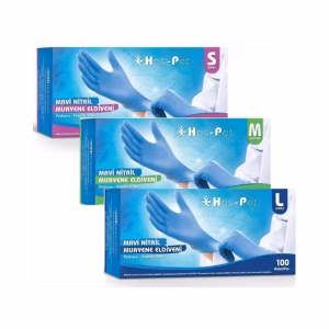 Haspet 100lü Pudrasız M  Beden Mavi Nitril Eldiven