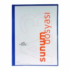 Umix U110A3 Önden Cepli A3 10 Yaprak Lacivert Sunum Dosyası