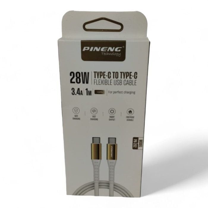 Pineng PN-202 Type-C - Type-C Şarj Kablosu