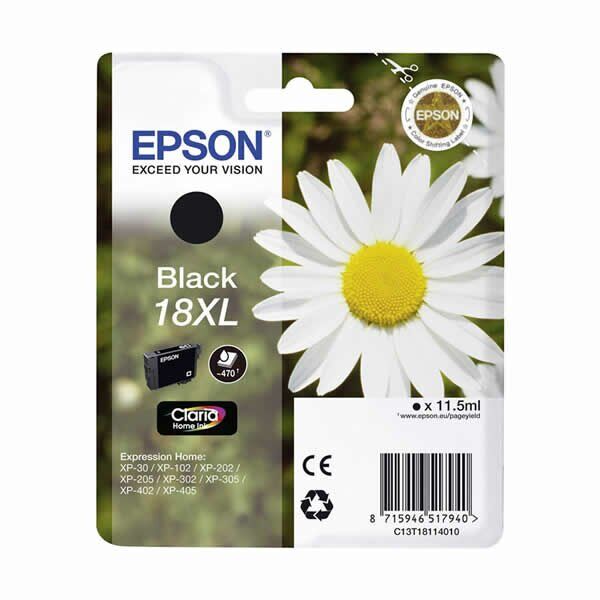 Epson T181140 18XL Siyah Kartuş