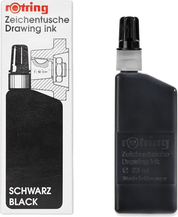 Rotring S0194660 23 ml Siyah Rapido Mürekkebi