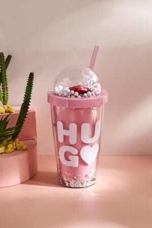 Perotti 16225 Cosmo Plastik Pipetli Soğuk İçecek Bardağı