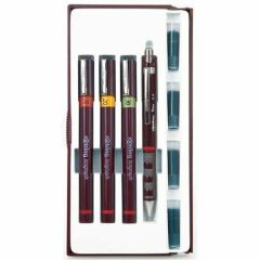 Rotring Isograph 0,1 & 0,2 & 0,3 & Tikky 0,5 mm Kalem Seti