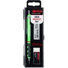 Rotring Tikky 0.5 mm Neon Yeşil Okul Mekanik Kurşun Kalem Seti