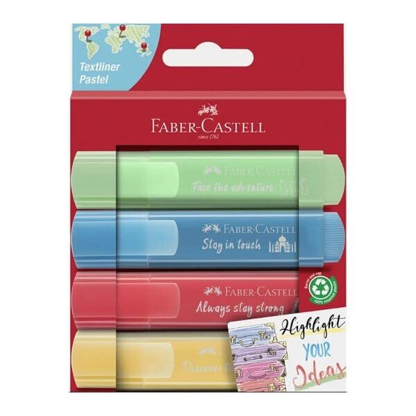 Faber Castell 5030254625 2021 46 Pastel Renkler Fosforlu Kalem