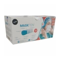 Maskten Meltblown 50li Filtreli 3 Katlı Siyah Maske