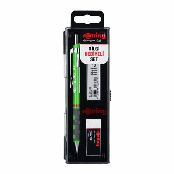 Rotring Tikky 0,7 mm Koyu Yeşil Okul Mekanik Kurşun Kalem Seti
