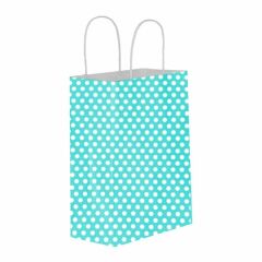 Umur 12x32x40 cm 25 li 90 gr Mavi Puantiyeli Karton Poşet