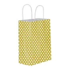 Umur 12x32x40 cm 25 li 90 gr Gold Puantiyeli Karton Poşet