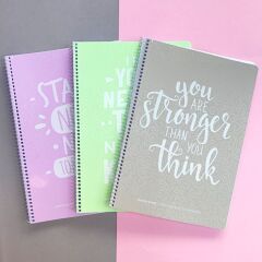 Gıpta Clever Notes A4 80 Yaprak Çizgili Spiralli Plastik Kapaklı Defter