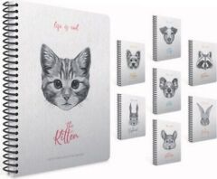 Gıpta Life Is Cool 17x24 120 Yaprak Kareli Spiralli Sert Kapaklı Defter