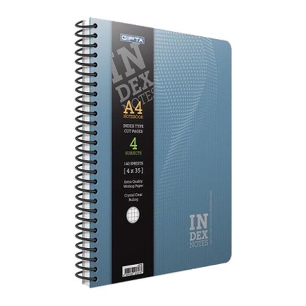 Gıpta Index Notes 17x24 140 Yaprak Çizgili Spiralli Sert Kapak Defter