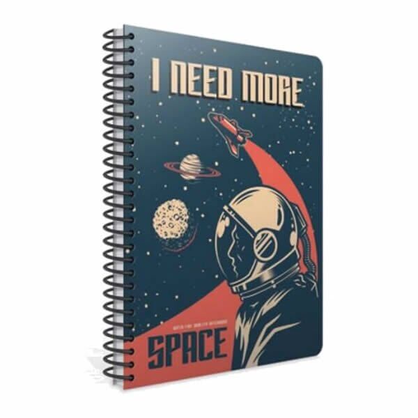 Gıpta Space A4 100 Yaprak Kareli Spiralli Karton Kapaklı Defter