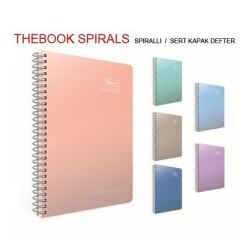 Gıpta Thebook 17x24 140 Yaprak Kareli Spiralli Sert Kapak Defter