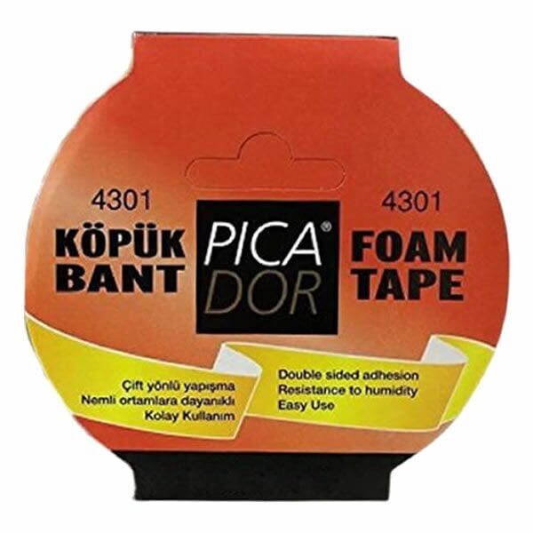 Picador 4301 5mtX38mm Çift Taraflı Köpük Bant