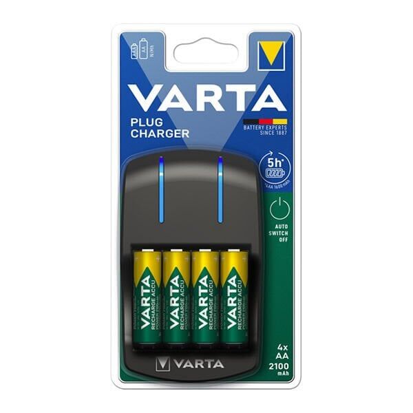 Varta 57647 Plug 4x AA2100 mAh Şarj Cihazı