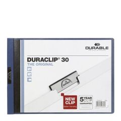 Durable 2246 Duraclıp A4 Yatay 30 Sayfa Lacivert Sunum Dosyası