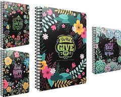 Gıpta Best Notes 17x24 80 Yaprak Kareli Spiralli Karton Kapaklı Defter