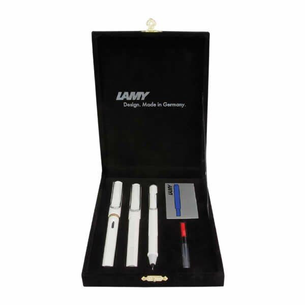 Lamy Sfr-3Pb Safari Kadife Beyaz Dolma&Versatil&Tükenmez Kalem Seti