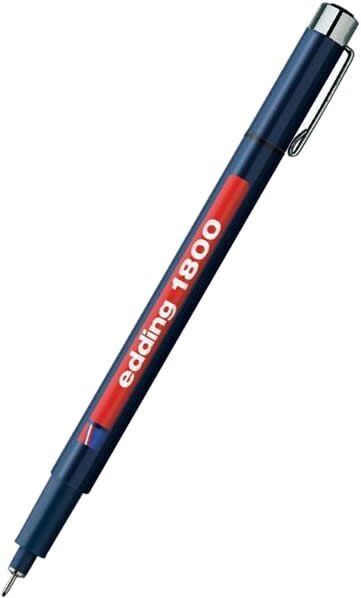 Edding E-1800 0,3 mm Siyah Teknik Çizim Kalemi