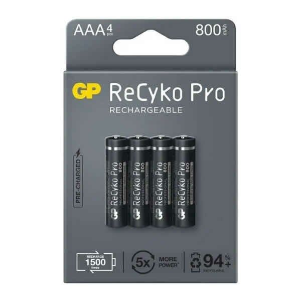 Gp 4 lü 850 Mah AAA Şarjlı İnce Kalem Pil