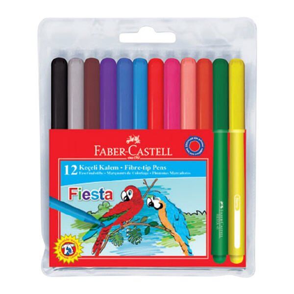 Faber-Castell 12 li Fiesta Keçeli Kalem