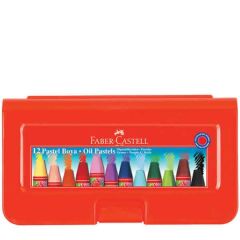 Faber Castell 12 li Altıgen Plastik Kutulu Pastel Boya