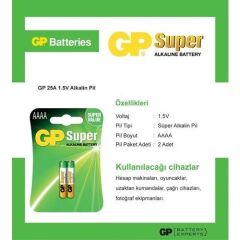 Gp 25A AAAA İncenin İncesi Pil
