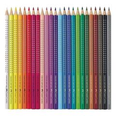 Faber Castell 24 lü Grip 2001 Metal Kutu Kuru Boya Kalemi