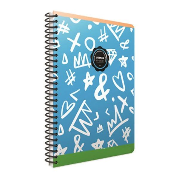 Gıpta Versus A4 100 Yaprak Kareli Spiralli Karton Kapaklı Defter