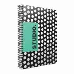 Gıpta Studio 17x24 80 Yaprak Çizgili Spiralli Karton Kapaklı Defter
