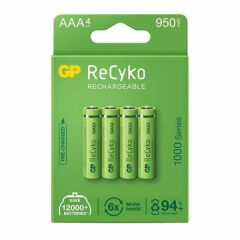 Gp 4 lü 1000 Mah Şarj Edilebilir İnce Kalem Pil
