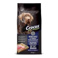 Crocus 15 kg Kuzu Etli Pirinçli Yetişkin Köpek Maması