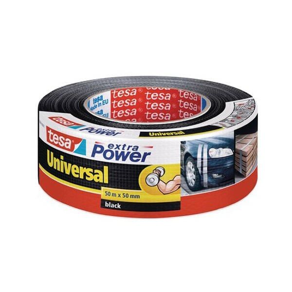 Tesa 56389-00001-05 50mtX50mm Siyah Extra Power Çok Amaçlı Bant