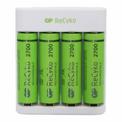 GP E411 USB Şarj Cihazı + 4 lü AA 2600 mAh Pil