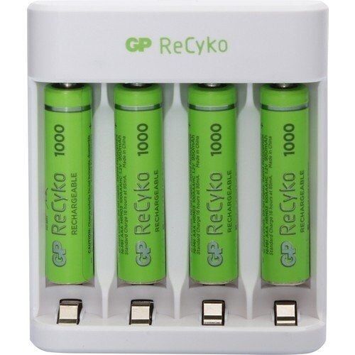 GP E411 USB Şarj Cihazı + 4 lü AAA 950 mAh Pil