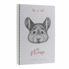 Gıpta Life Is Cool A4 80 Yaprak Kareli Spiralli Plastik Kapaklı Defter