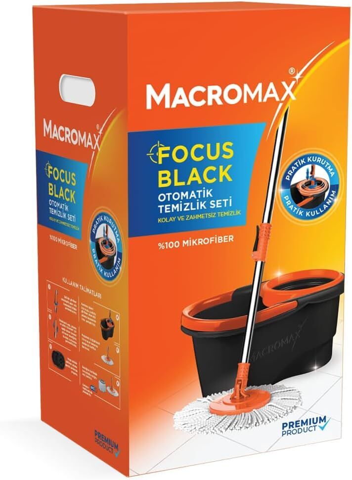Macromax Focus Black Edıtıon Otomatik Temizlik Set