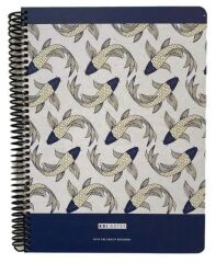 Gıpta Koi Notes 17x24 120 Yaprak Çizgili Spiralli Sert Kapak Defter