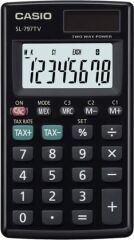 Casio SL-797TV-BK 8 Haneli Siyah Cep Tipi Hesap Makinesi