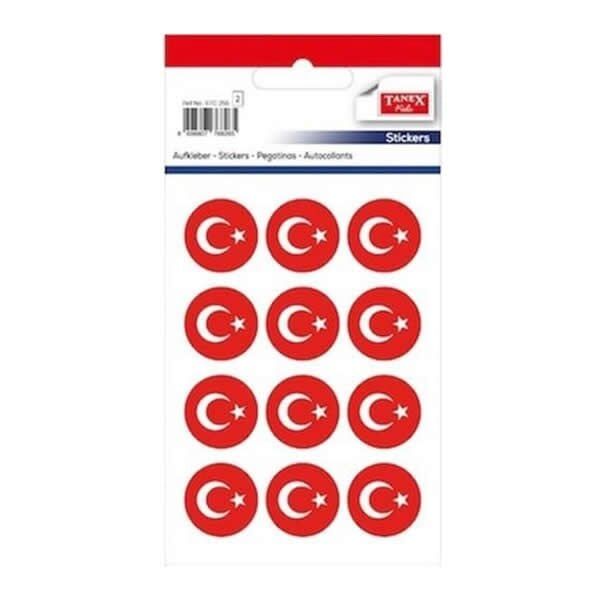 Tanex STC-254 2 li 20 mm Bayrak Etiketi