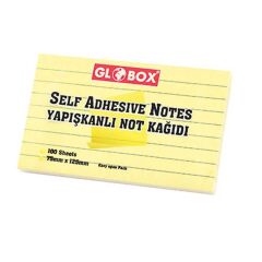 Globox 1026 75x125 mm 100 Yaprak Çizgili Not Kağıdı